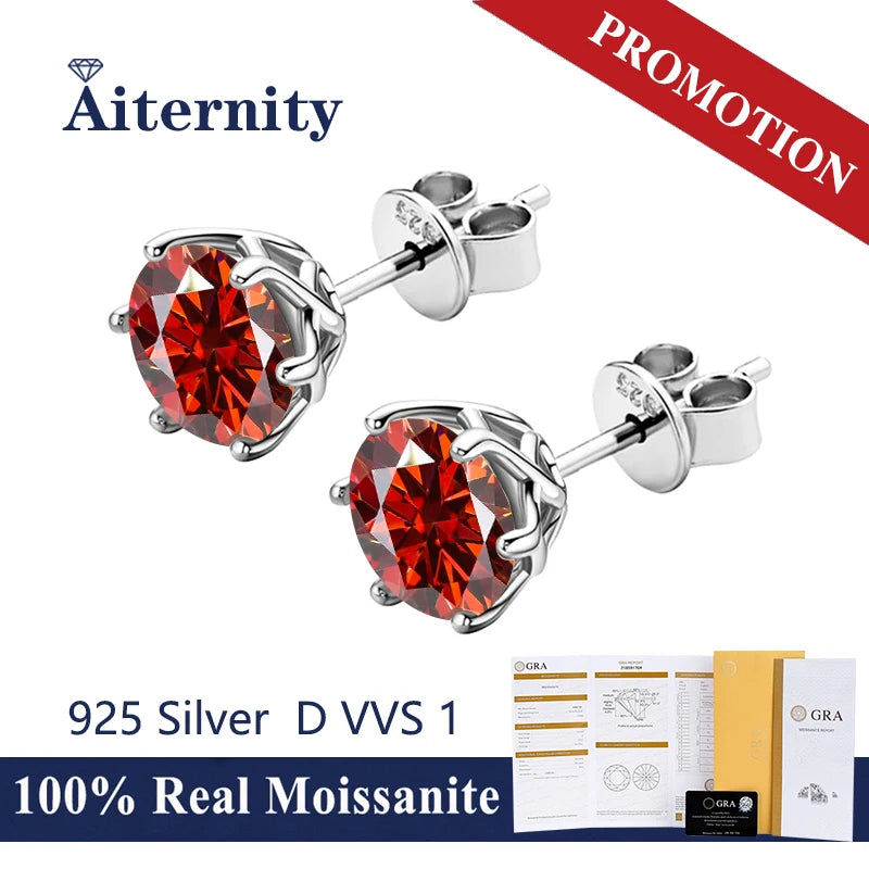 AITERNITY Moissanite Fülbevaló