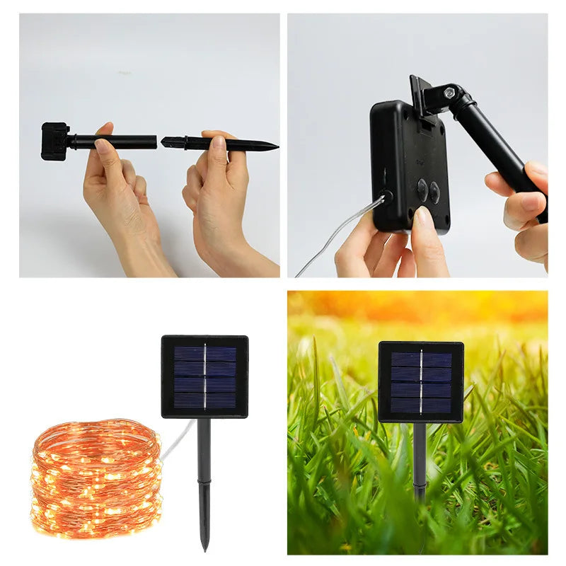 Lumo Fényfüzér 100LED - Napelem