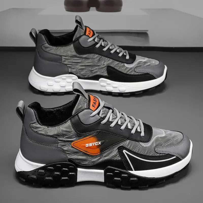 Luxuriöse Herren-Sportschuhe mit dicker Sohle – Winterlaufschuhe, Freizeitschuhe, große Größen