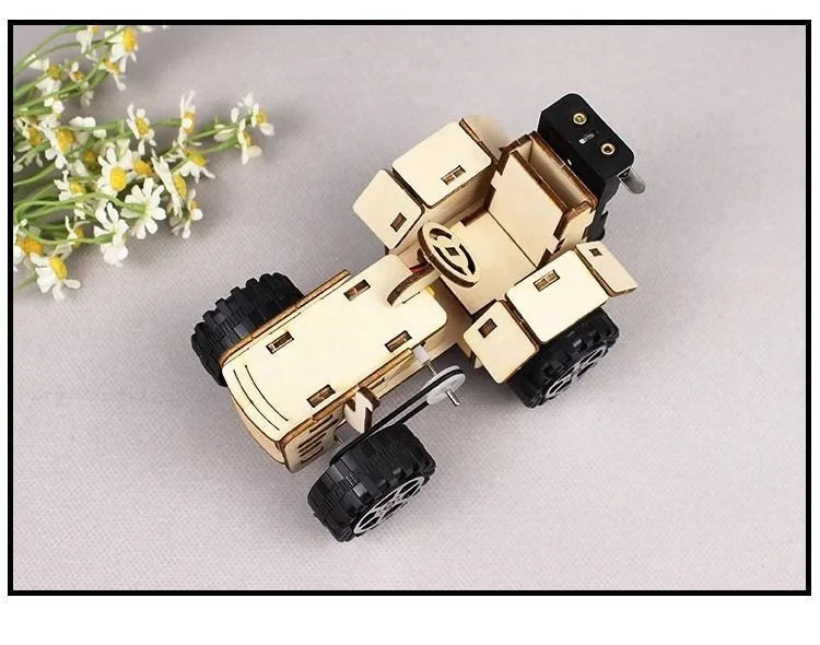 Traktor Modell 3D Fa Kirakó