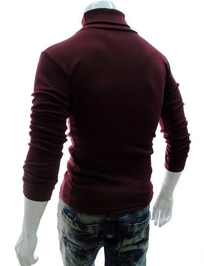 Liva Girl Herren-Rollkragenpullover, schmal geschnitten