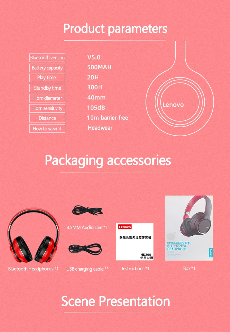 Lenovo Zajszűrős Fejhallgató