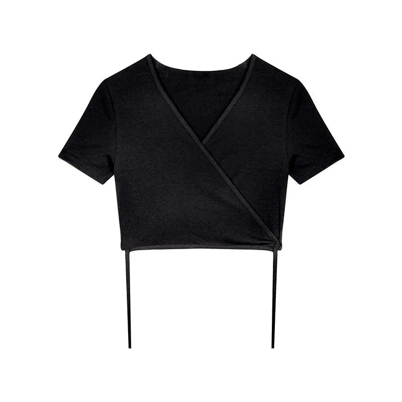 Női Crop Top Vnyakú JEYONG