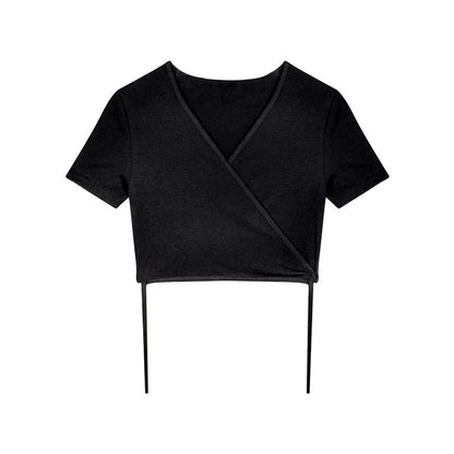 Női Crop Top Vnyakú JEYONG