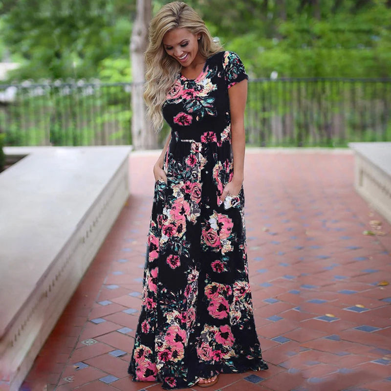 Liva Girl Nyári Boho Maxi Ruha