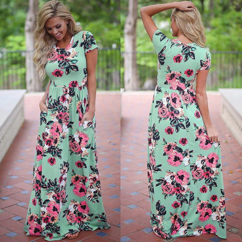 Liva Girl Nyári Boho Maxi Ruha