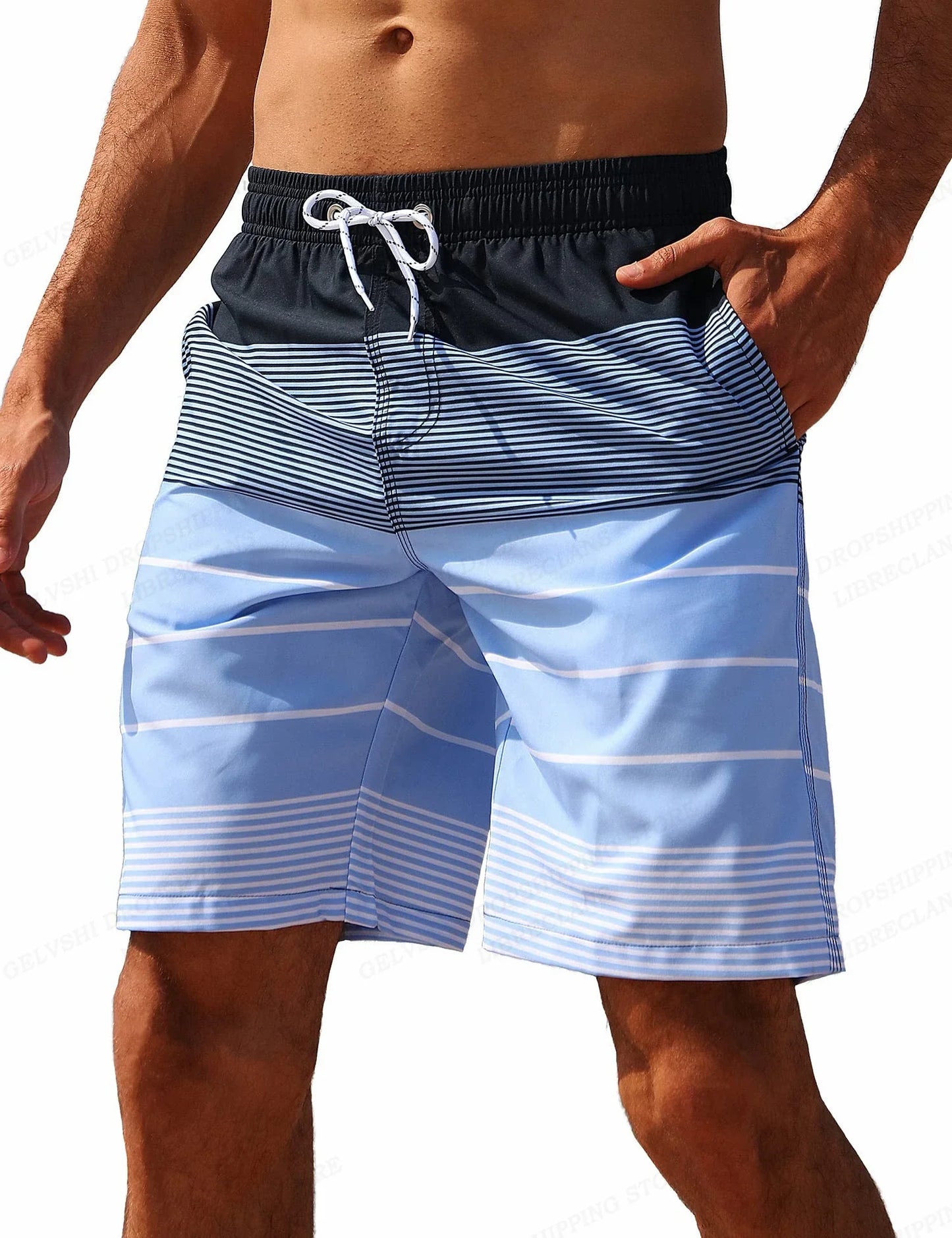 Férfi Pálma Mintás Board Shorts