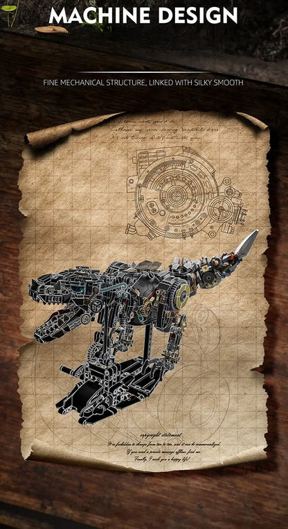 T Rex Építő Játék Félmechanikus