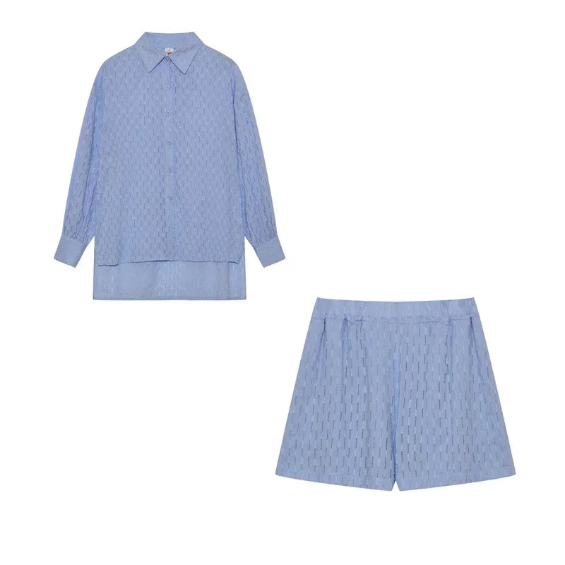 Női Suit Set Jacquard Ing
