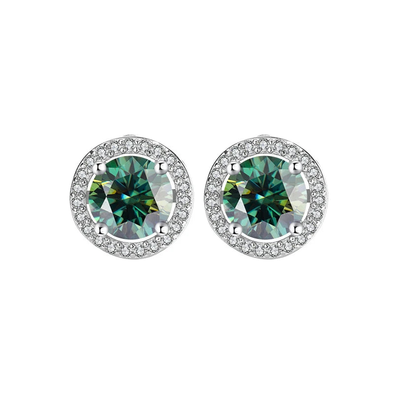 Moissanite Csavaros Fülbevaló