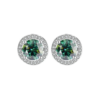 Moissanite Csavaros Fülbevaló