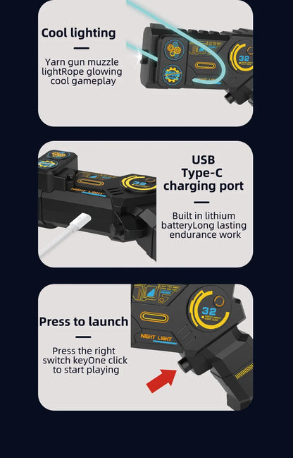 Glow Rope Launcher Gyerekeknek