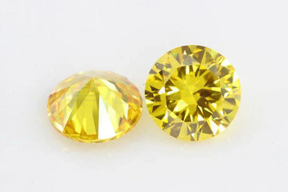 0.5-6ct Rare Colored Moissanite Loose Stone Real VVS1 Lab Grown Princess Crystal Yellow Pink Certified Heart Moissanite Diamonds - BAALAAZ