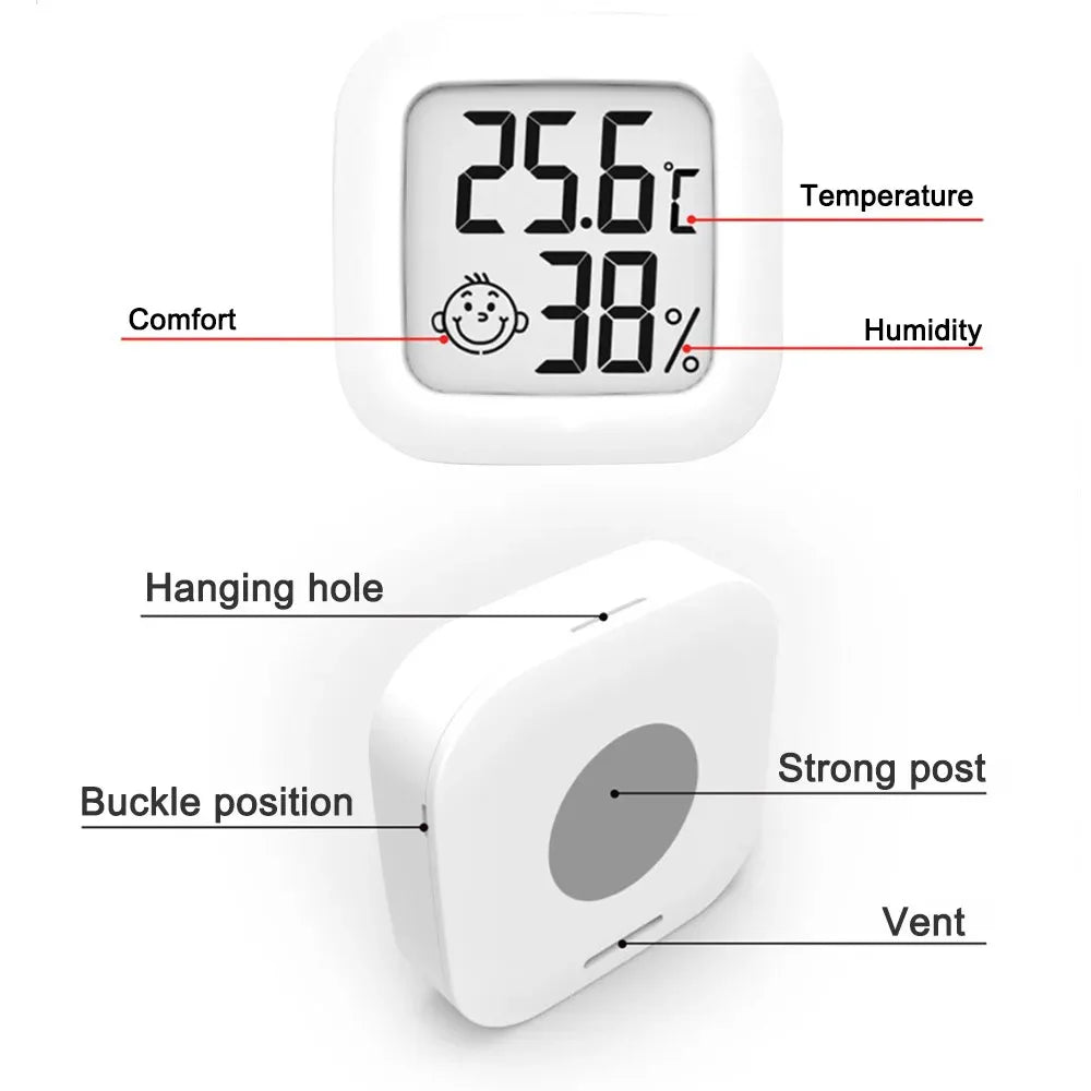 Mini LCD Hőmérő Higrométer