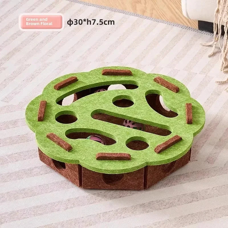 Macska Rejtvény Játék Filcből Készült Puzzle Doboz Labdás Edző Játék - Beltéri Edzés És Szórakozás