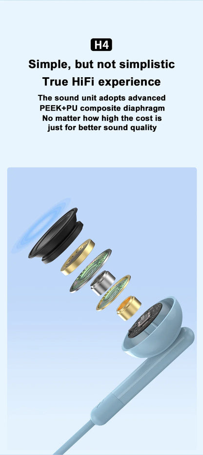 TekaGene USB Fülhallgató HiFi