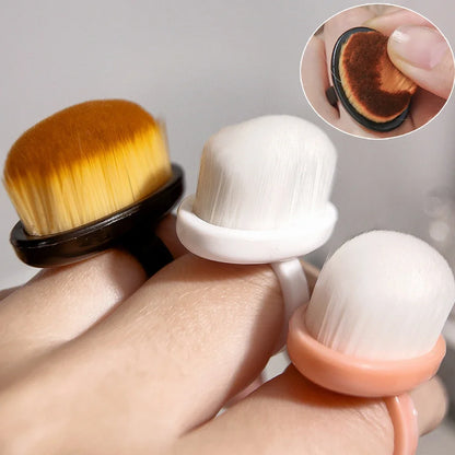 Nagelpuderpinsel, oval, fein