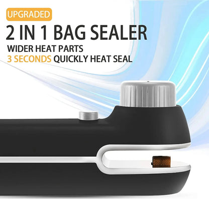 Xiaomi USB Töltésű 2in1 Tasakzáró - Hőhegesztő és Vágó, Mágneses, Hordozható