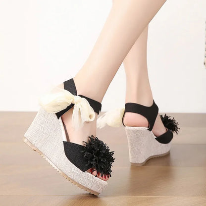 RZSMTYA Damen-Sandalen hoch