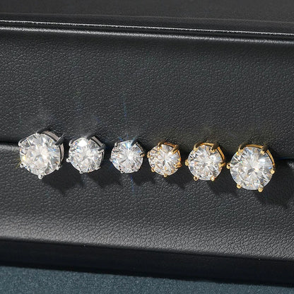 Moissanite Fülbevaló Uniszex