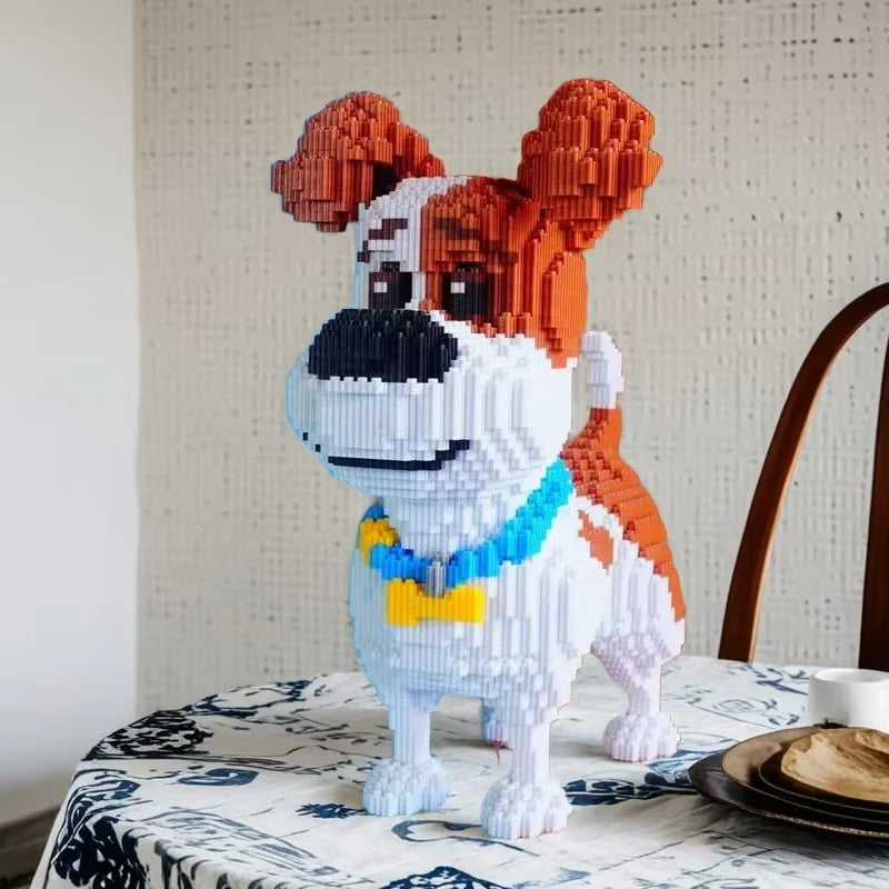 Mini Kutyás Építő Kocka Játék 3698 Darabos - Cuki Pixel Mintázat És Összekapcsolódó Műanyag Blokkok