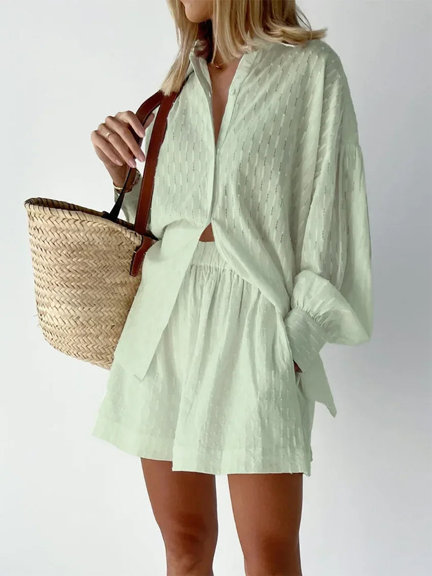 Női Suit Set Jacquard Ing