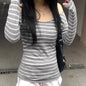 Striped Women's Long Sleeve Top