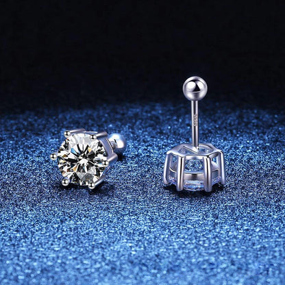Moissanite 4Prong Fülbevaló
