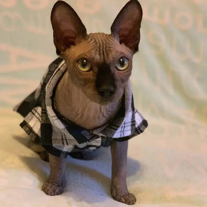 Kockás Macska Ruha WANGMEOW