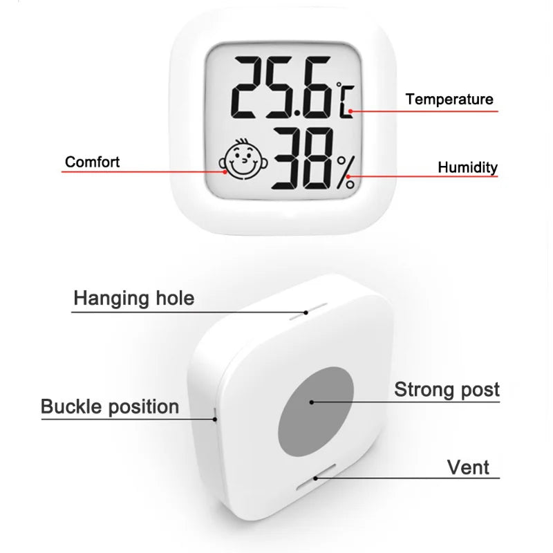 Mini LCD Hőmérő Higrométer