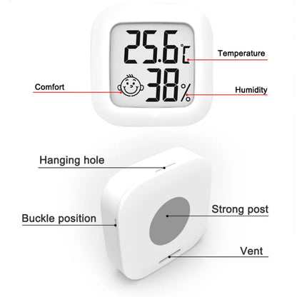 Mini LCD Hőmérő Higrométer