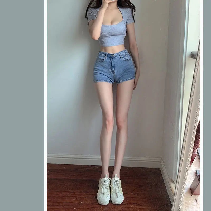 JEYONGZOOCN Női Crop Top Slim