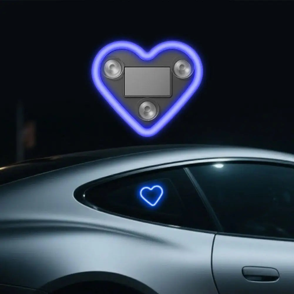 Autó Szív Alakú Neon Fény