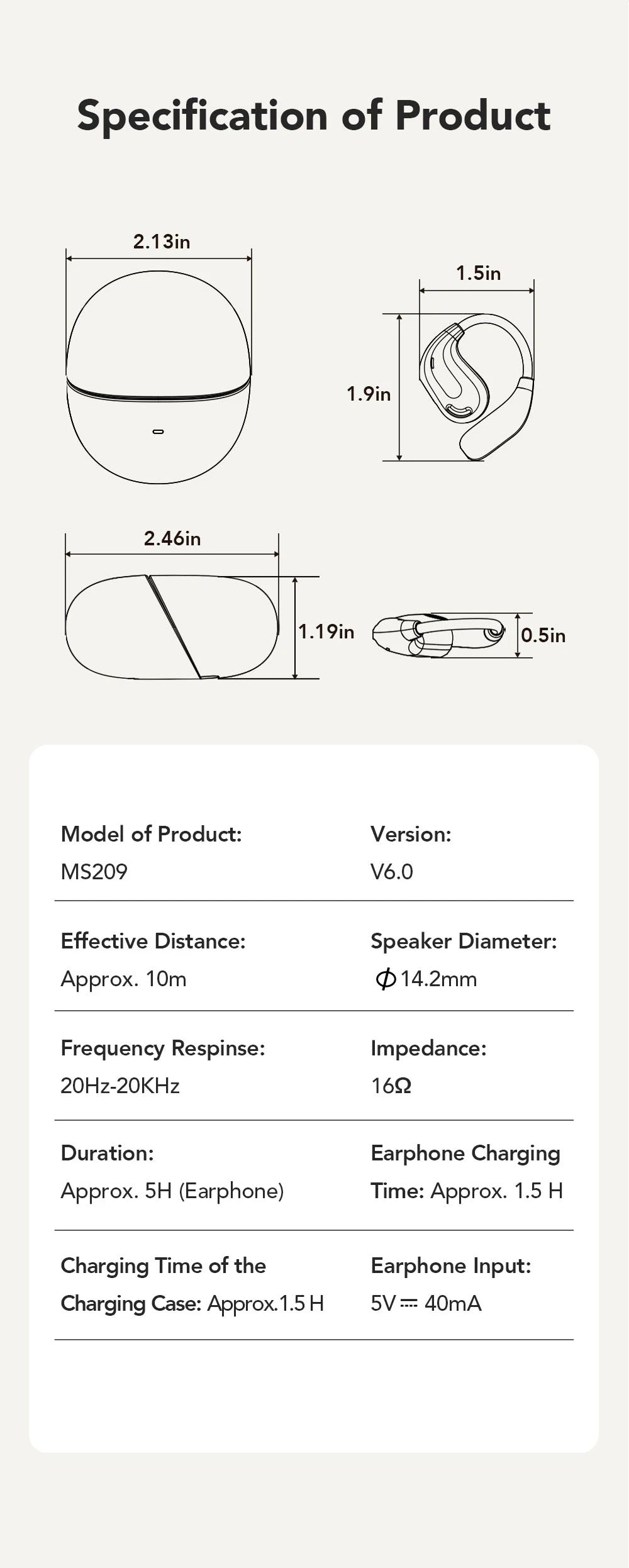 MINISO Bluetooth-Kopfhörer