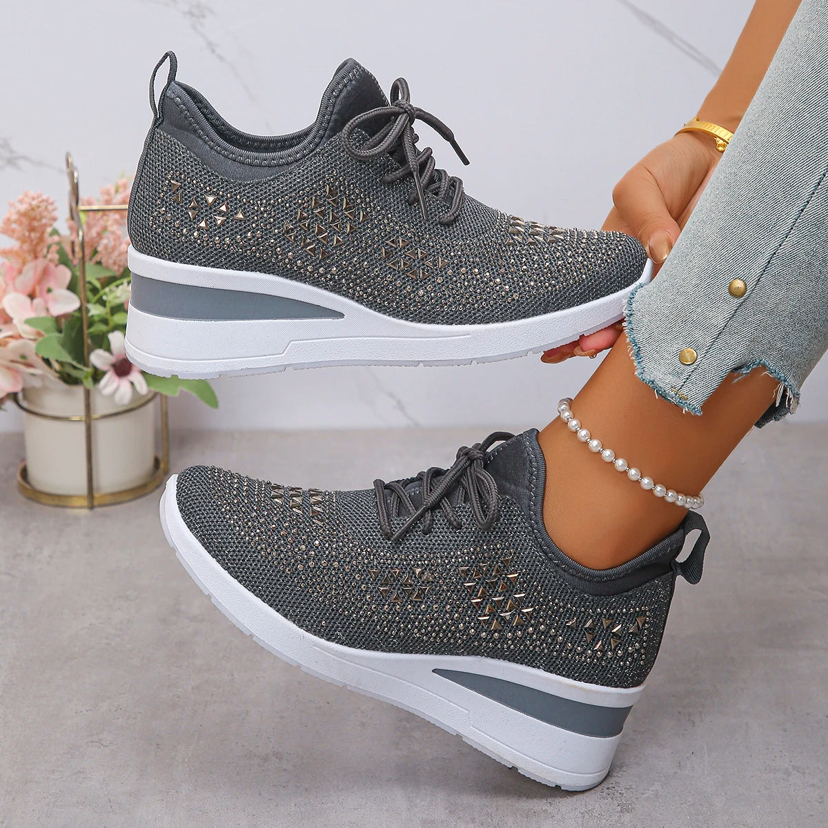 Shoes Breathable Mesh Lace-up