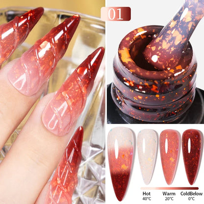 Puente Cat Eye Gel Fényes Kék