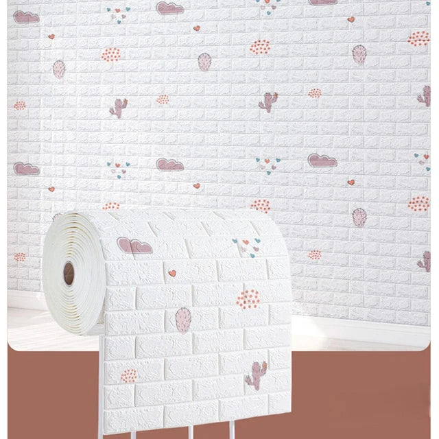 Self-Adhesive 3D Brick Wall Sticker