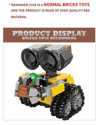 Disney Space Mini Robot MOC Építő Bricks Játékok - 217 Darabos Tracked Bot Modell Klasszikus Sci Fi Gyerekeknek