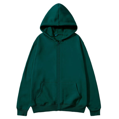 Férfi Meleg Fleece Zip Hoodie