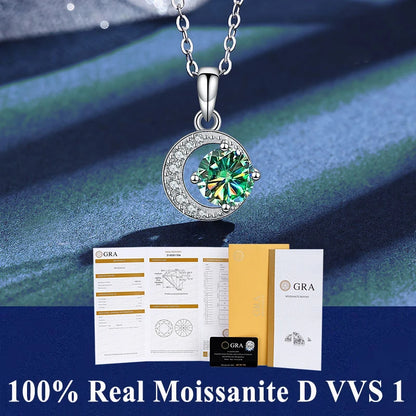 Moissanite Igazi Női Nyaklánc