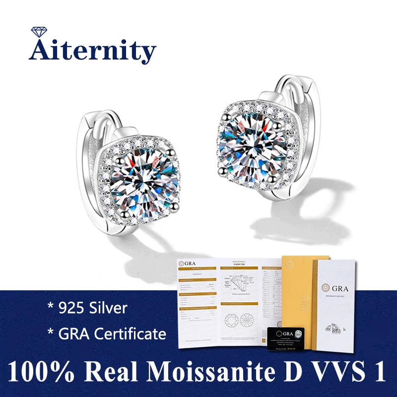 Moissanite Fülbevaló Aiternity