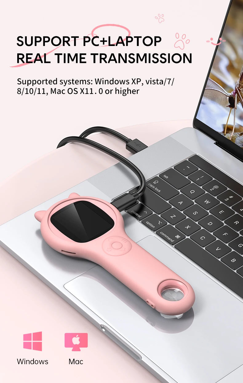 Mini Mikroszkóp 500x Videó