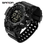 SANDA Herrenuhr, wasserdicht, LED