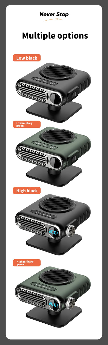 Xiaomi 12V/24V Autós Fűtőventilátor 150W - Digitális Kijelző, Jégtelenítés, Páramentesítés
