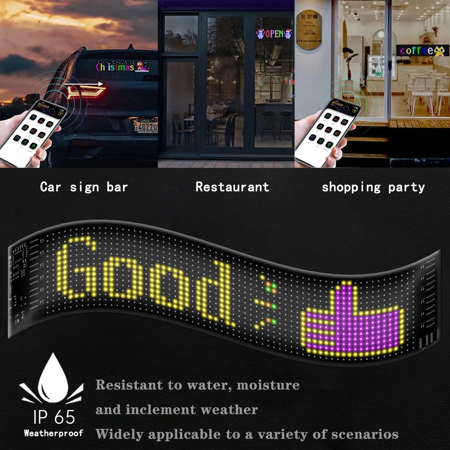 GCTECHING Bluetooth LED Szemek