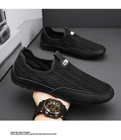 Férfi Nyári Mokaszin Cipő Könnyű Mesh - Elegáns Casual Loafer