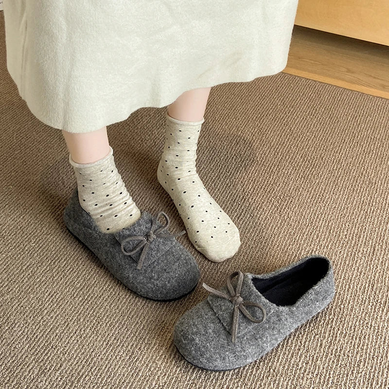 RZSMTYA Damenschuhe Flock