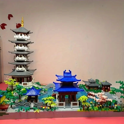 Hangzhou West Lake Összerakható Építőkockák 1560 Db - Kihívó Építőjáték Karácsonyi És Születésnapi Ajándék