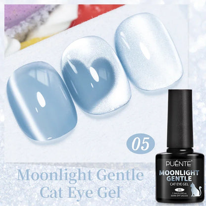 Puente Cat Eye Gel Fényes Kék