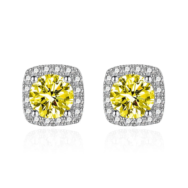 Moissanite Csavaros Fülbevaló
